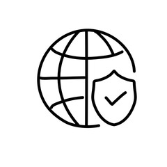 Safety, Security, Protection Line Icons