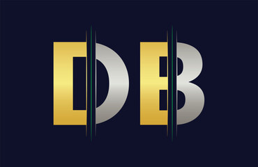 DB Letter logo design vector template.
