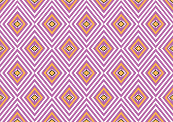 Ikat Handmade borders beautiful pastel art. Navajo chevron seamless pattern in tribal, folk embroidery, Mexican Aztec geometric art ornament print. Design for carpet, wrapping, fabric, cover, textile