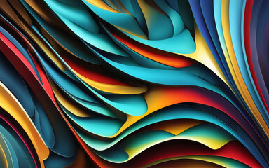 dynamic abstract wallpaper bright and rich colors