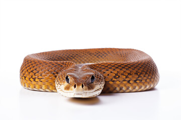Fototapeta premium Snake over isolated white background. Animal