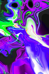 Abstract Gradient Purple Blue Green Liquid Color 4800x7200px 4x6 