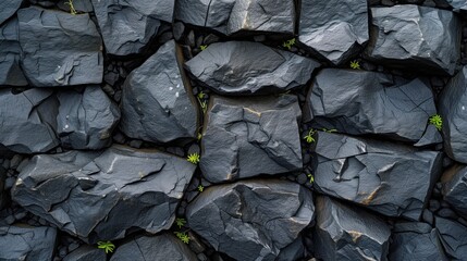 texture dark stone cubes, abstract background