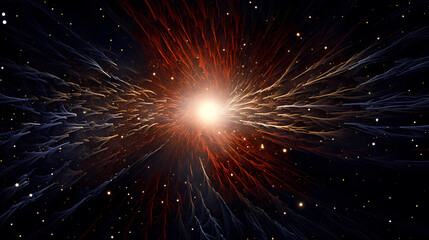 Fototapeta premium Big bang background in deep space