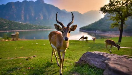 Fototapeta premium deer in the wild