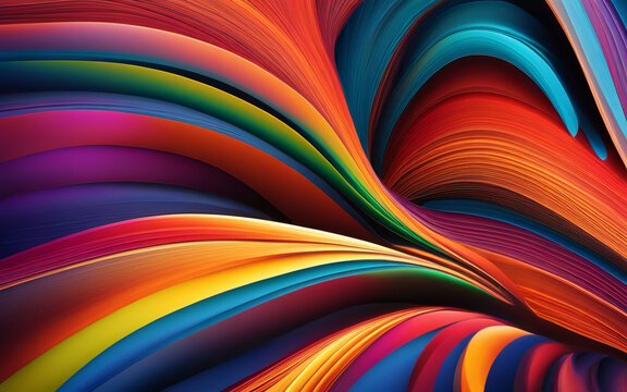 dynamic abstract wallpaper bright and rich colors