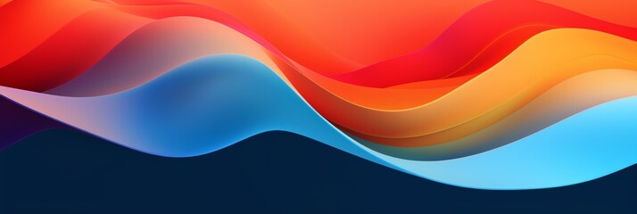 Abstract colorful waves background suitable for designs requiring dynamic and vibrant visuals, ideal for digital art, presentations, or advertising