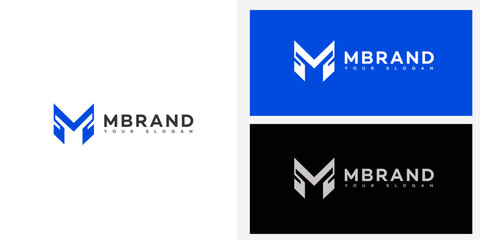 M Letter Logo Icon Brand Identity Sign Symbol Template  - obrazy, fototapety, plakaty