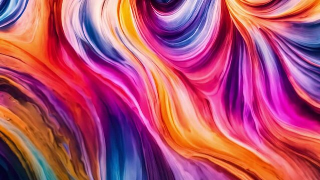 Abstract motion colorful watercolor background, Seamless and infinity looping animation.