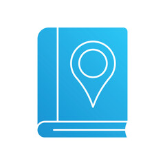 Guide book vector icon