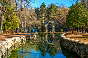 The Mirror pond in the old park.