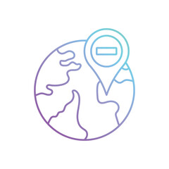 Remove location vector icon