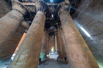 Edfu, Temple of Horus, wide angle lens, temples of ancient Egypt, ancient civilizations