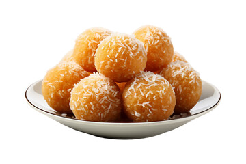 Atta Ladoo on transparent background.