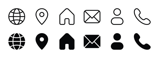 Universal Communication Icons Set