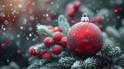 Christmas natural background of fir trees