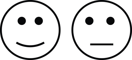 Fototapeta premium smiley faces emoji on white background