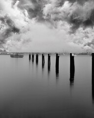 pier on the river