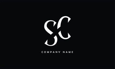 SC, CS, S, C Abstract Letters Logo Monogram