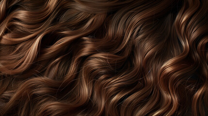 Naklejka premium curly hair background