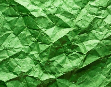 Zerknittertes gr&uuml;n Papier textur Hintergr&uuml;nde