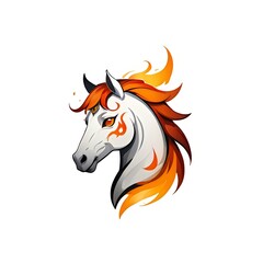 Majestic Flame Horse Icon.

Graceful horse head icon with flames, suited for sports logos, equestrian brands, and powerful graphic designs.