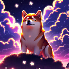 funny doji in the sky, Generative AI
