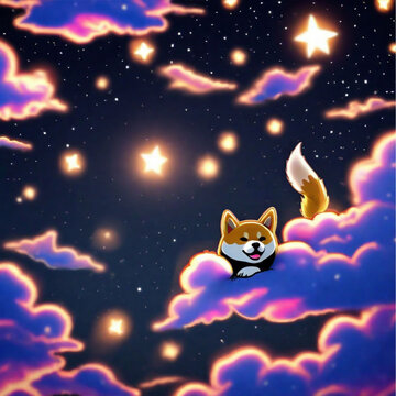 funny doji in the sky, Generative AI
