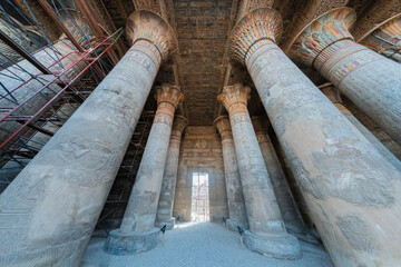 Esna, Temple of Khnum, wide angle lens, temples of ancient Egypt, ancient civilizations