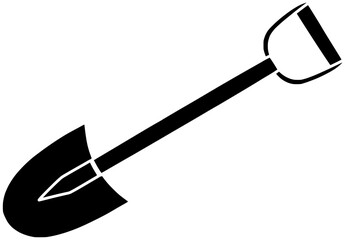 farm illustration rake silhouette garden logo shovel icon gardening outline work equipment agriculture spade tool gardener nature plant spring shape farming trowel horticulture for vector graphic back