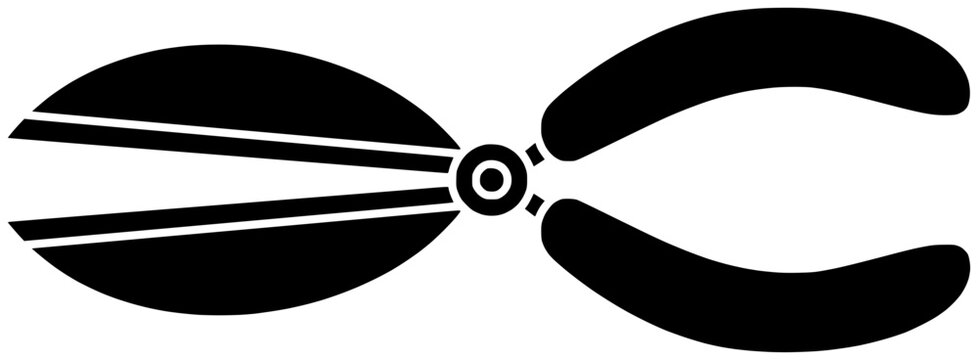 black shears tool, cutting, gardening clip art preview
