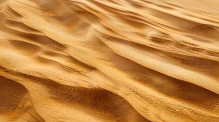 Poster Sunlight and shadow play on the undulating sand dunes in the expansive desert scenery © Maksym