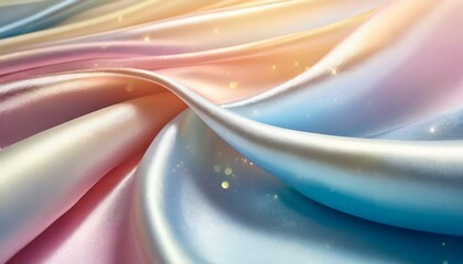 abstract background with silk satin fabric waves