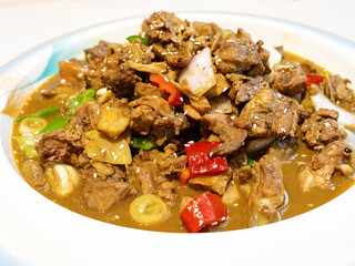Chinese food spicy chicken