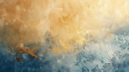Naklejka premium Grunge blue and yellow background with space for text or image