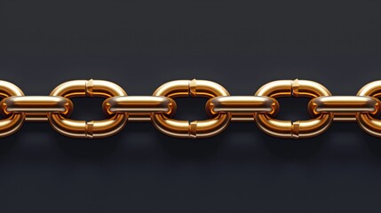 Closeup of a metal chain. The concept of connection and cooperation.