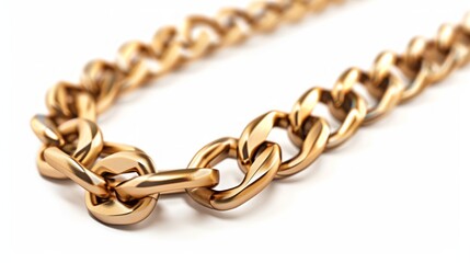 Obraz premium Closeup of a metal chain. The concept of connection and cooperation.