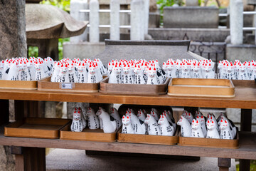 Kobe City, Hyogo Prefecture, Japan - January 8, 2024: Kitano Ijinkan Street, Kitano Tenmangu Shrine...