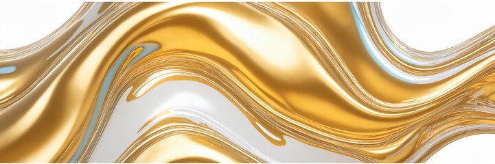 3d fluid twisted abstract metallic shape or melted chrome liquid metal shape. - 771449017