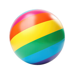 Rainbow colors beach ball