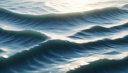 3d model A pattern of gentle waves washing onto th (4) - obrazy, fototapety, plakaty
