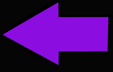 Purple arrow to the left on black - 771453605