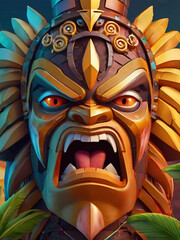 An interesting totem head 