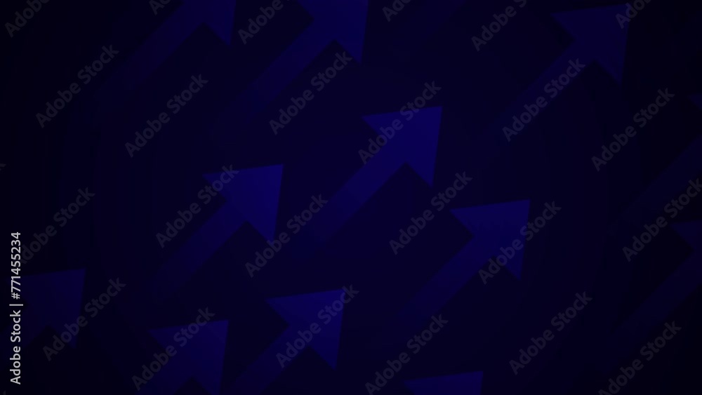 Poster business growth concept motion background loop, animation of arrows going up with copy space