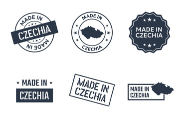 made in Czech Republic icon set, product icons of Czechia