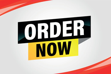 order now poster banner graphic design icon logo sign symbol social media website coupon

