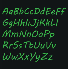 Obraz premium Sans seref font in the styleof handmade graphic. letters with vintage texture for logo and emblem design. vector illustration 