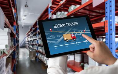 Delivery tracking system for e-commerce and modish online business to timely goods transportation and delivery