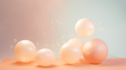 Glowing orbs of enthusiasm, isolated background, product mockup, commercial ad