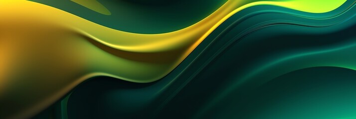 Closeup green, green ligt, yellow abstract background suitable for modern and colorful designs, backgrounds, social media posts, and artistic projects aspect ratio 3:1 - obrazy, fototapety, plakaty